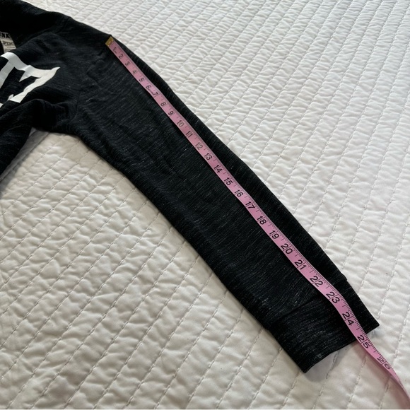 PINK Victoria's Secret Charcoal Hoodie with Logo - Picture 7 of 13